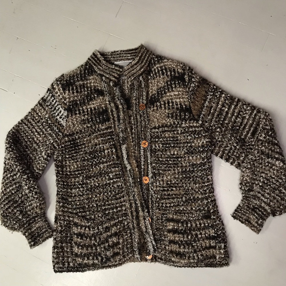 Lauren Cole Petites button up sweater S
